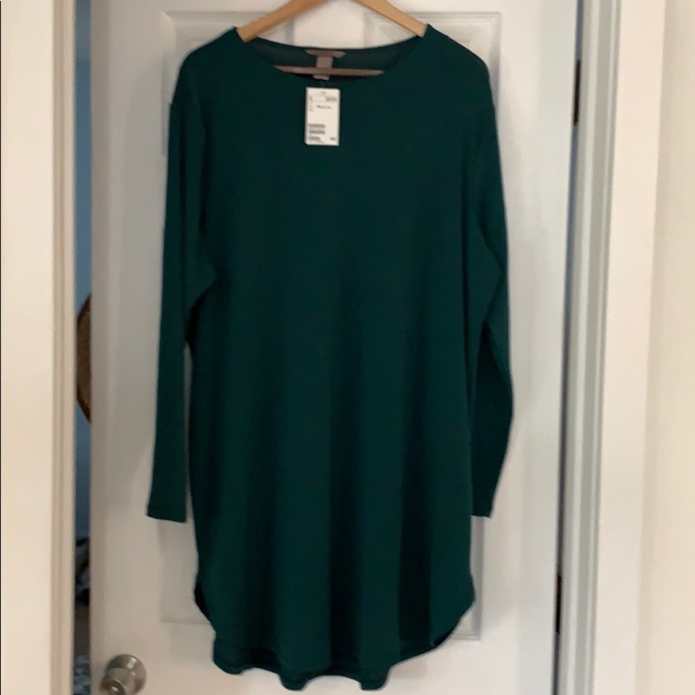 Green dress, H&M
